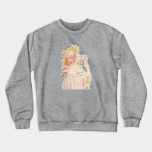 Art Nouveau Flower Woman Crewneck Sweatshirt